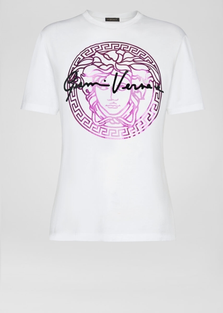 Versace Medusa Signature Motif T-shirt Dam - 723984RPY